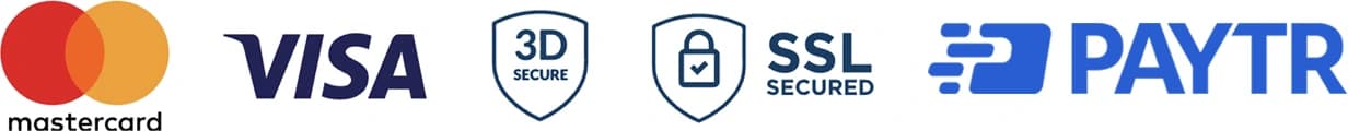 PayTR güvencesiyle ödeme - Mastercard, Visa, 3D Secure, SSL
